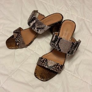 COPY - Chinese laundry size 6 snakeskin sandal 2 inch heel